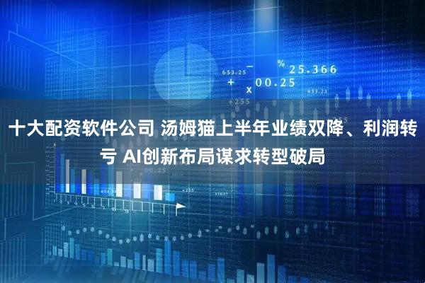 十大配资软件公司 汤姆猫上半年业绩双降、利润转亏 AI创新布局谋求转型破局